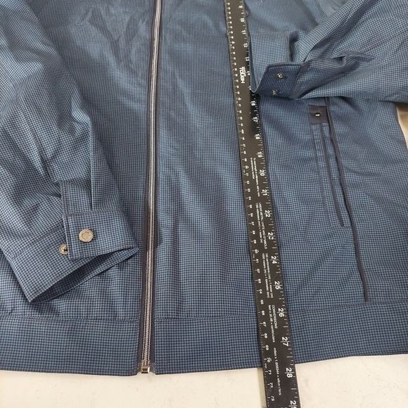 Thomas Hardy Blue Jacket Size L Classic Herringbone Zip Up Members High Neck L - Picture 4 of 11